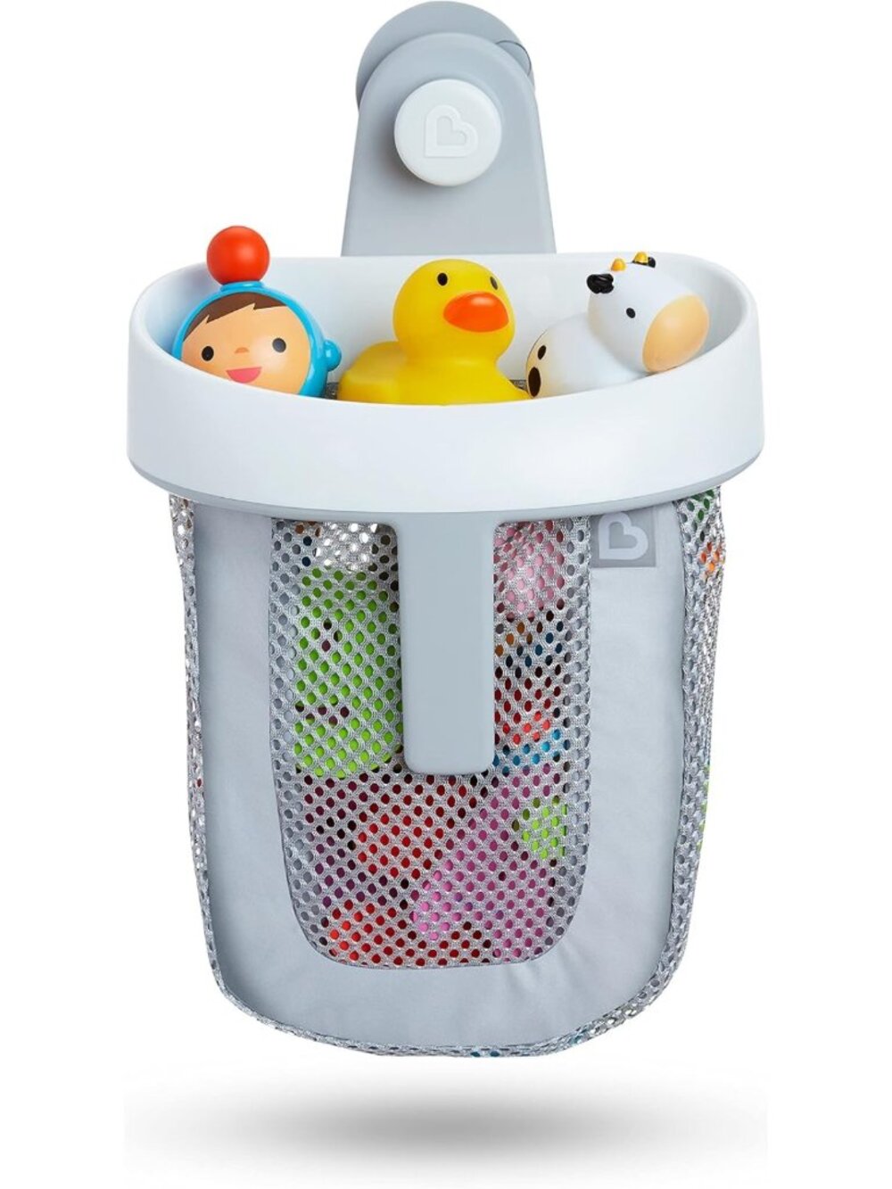 Grey Hanging Bath Toy Organizer - Super Scoop for Easy Storage & Clean-Up